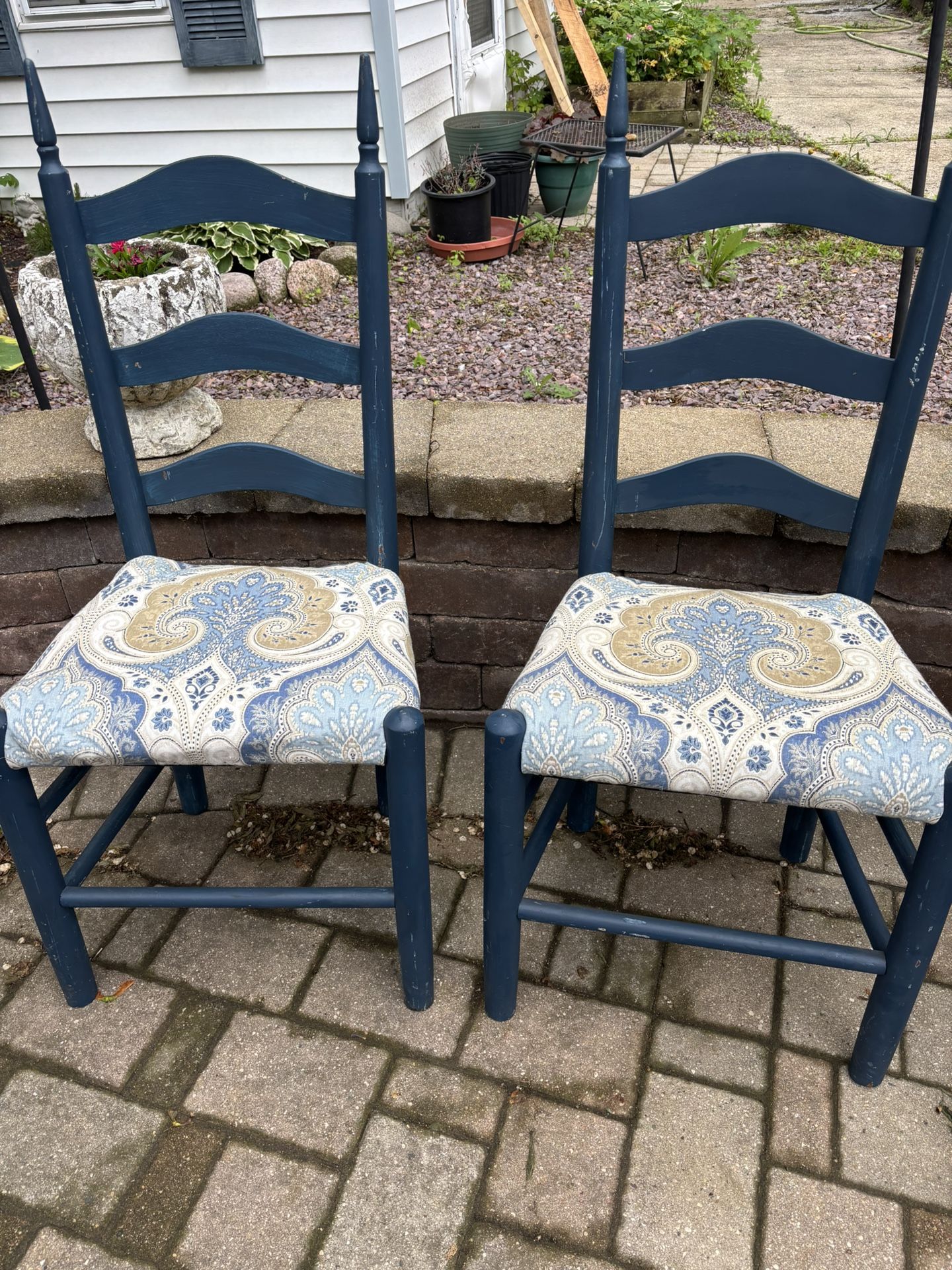 2 Ladder back chairs