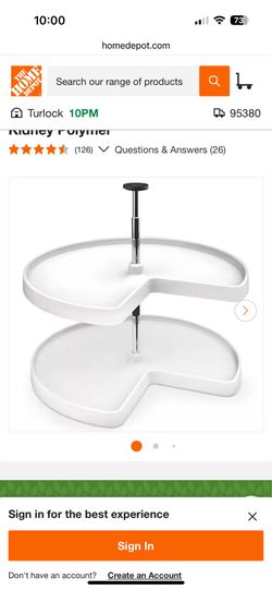 22” Lazy Susan(Rev-A-Shelf) For Corner Base Cabinet/