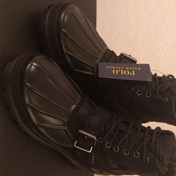 Men's POLO RALPH LAUREN Oslo High Leather Boot Size 10 NEW