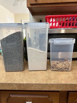 3 Airtight Food Storage Containers