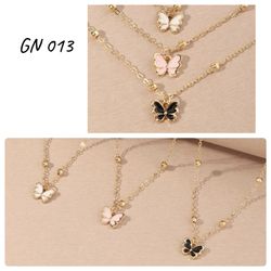Shipping free for all orders over $25,  Butterfly Charm Necklace For Girls And Women Jewelry 