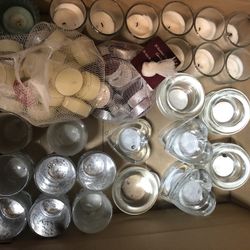 50 Tea light Candles And 30 Tealight Candle Holders