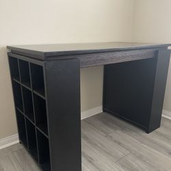 Pier One Tall Work Desk Black