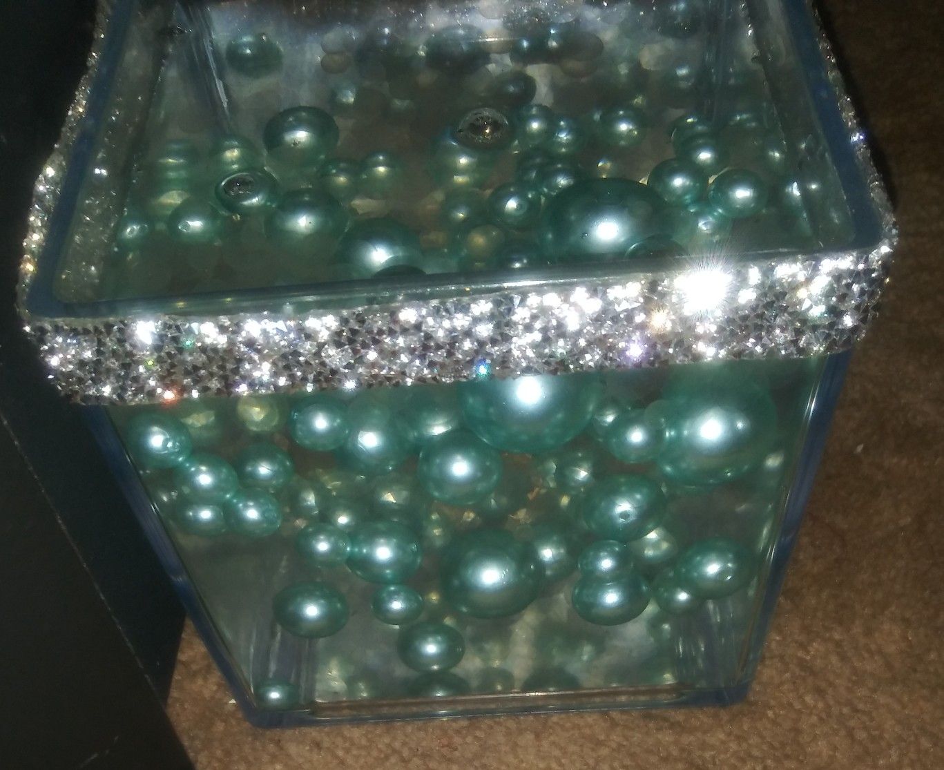Vase with Beautiful floating balls
