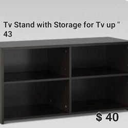 Brand New Tv Stand /storage For Tv Up 43 Espresso 