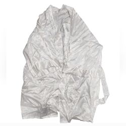 Size Medium Elegant White Satin Bride Robe