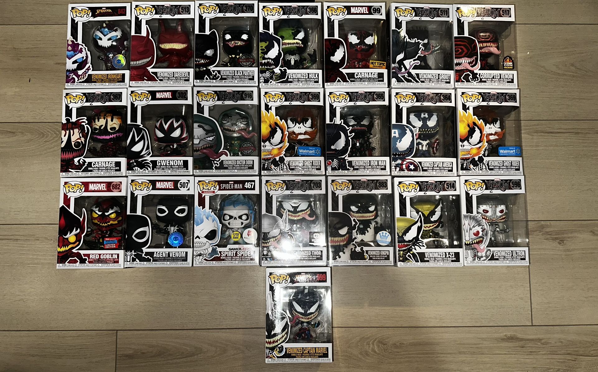 Venomized Marvel Pops