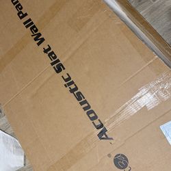 Art 3d 4 pack wood slat acoustic panels - teak