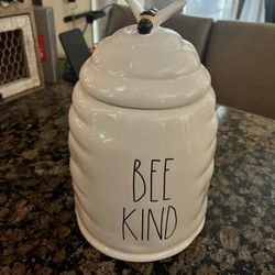 RAE DUNN BEE KIND LARGE CANISTER
