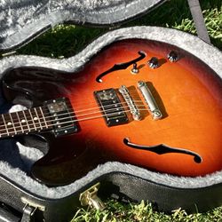 Gibson Memphis ES-335 Studio With Gibson Case And COA Vintage Nitro Gloss Triburst Finish 