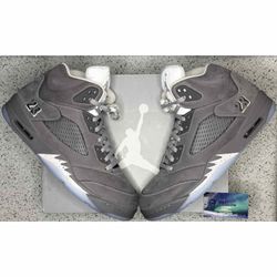 Jordan 5 Wolf Grey 13 Men
