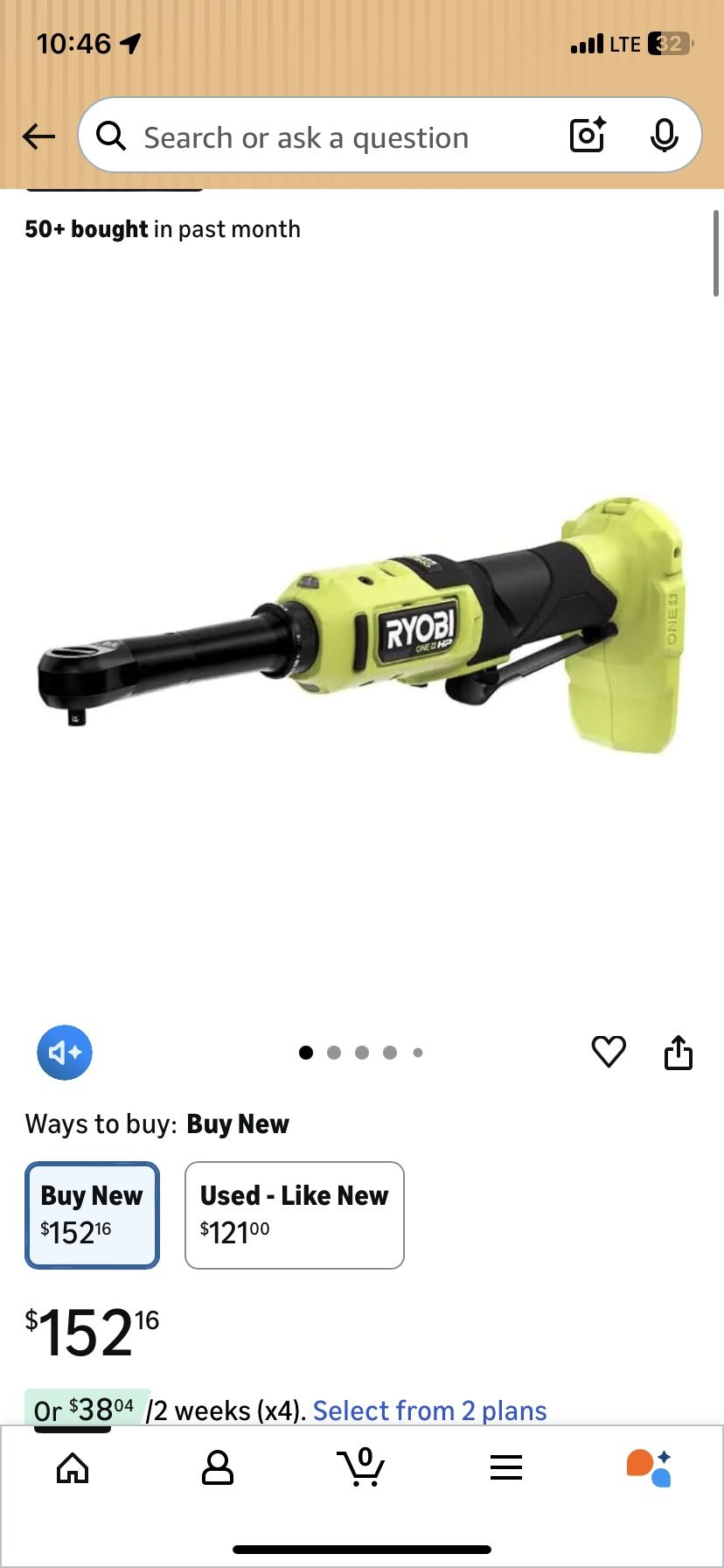 3/8 Ryobi Ratchet 