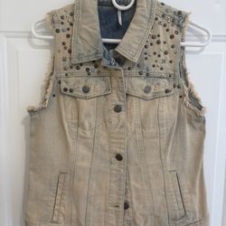 Free People Denim Vest