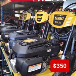 DEWALT GAS PRESSURE WASHER 3100 PSI  EACH 