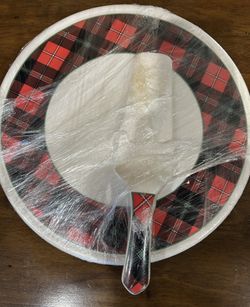 12” Serving Plate Holiday Christmas With Server By Gibson