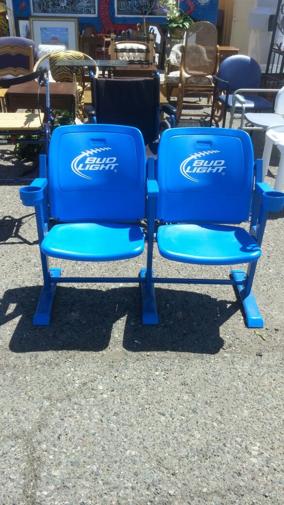 Bud Light Stadium Seats With Cup Holders Great 4 Man Cave Garage