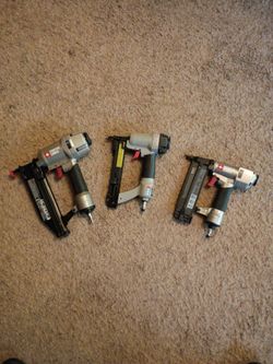 Porter Cable finish nailers and stapler