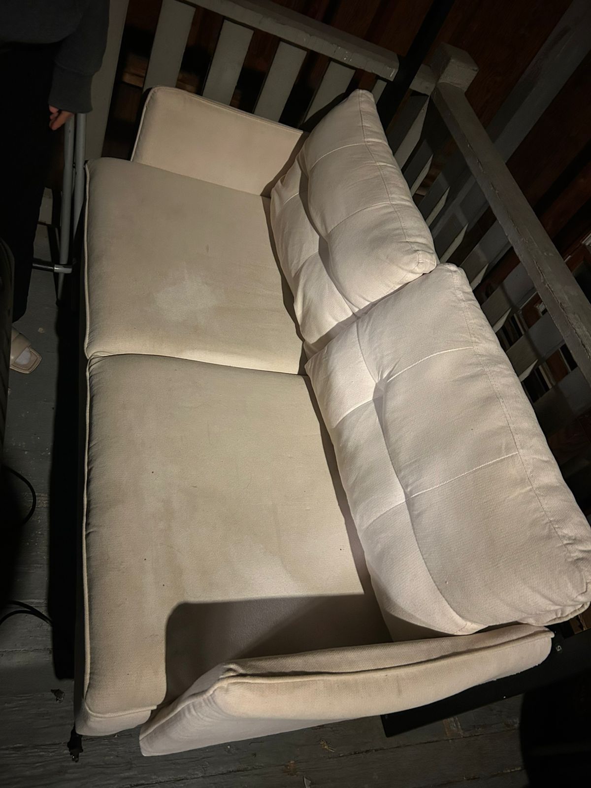 Light Beige 2-Seater Couch 
