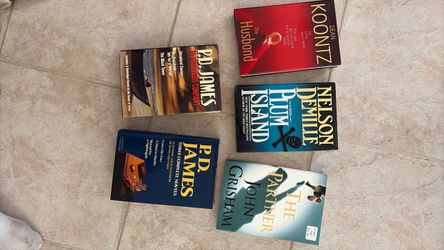 5 Hardback Suspense Novels