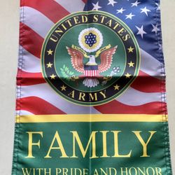 US ARMY FAMILY  Garden Flag