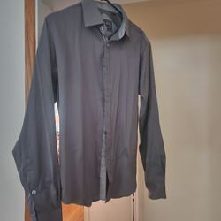 Men's Gray Dress Shirt Size Small