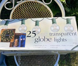 Indoor/Outdoor Globe Lights, 4 Boxes