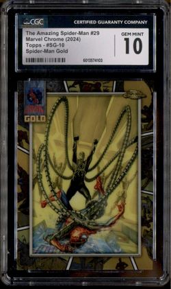 2024 Marvel Chrome Amazing Spider-Man #29 Gold Spider-Man CGC 10