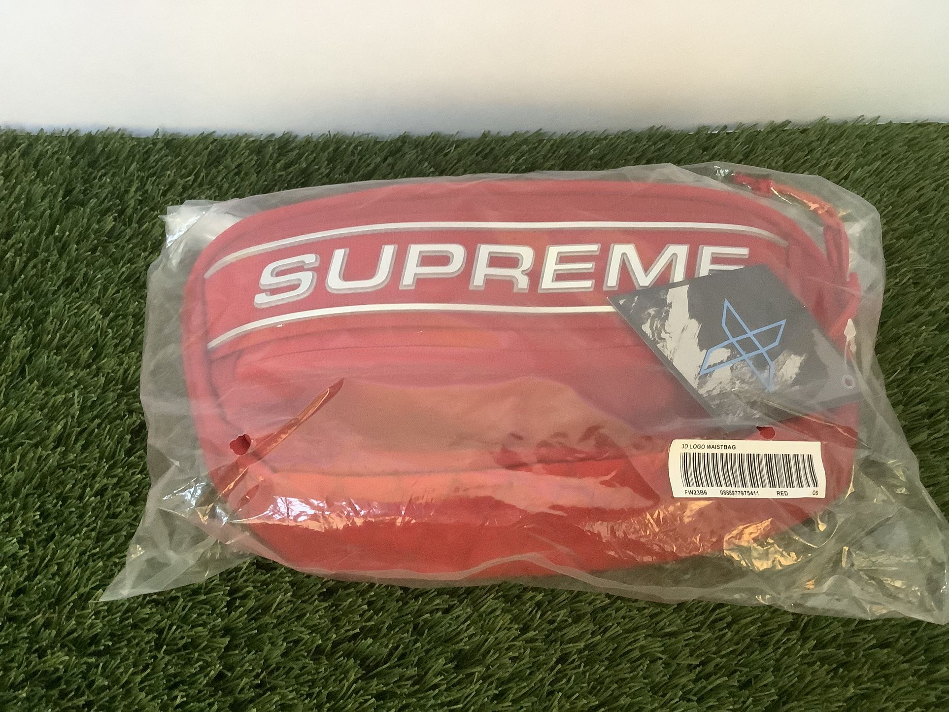 Supreme Logo Waist Fanny Bag Pack Red 3M