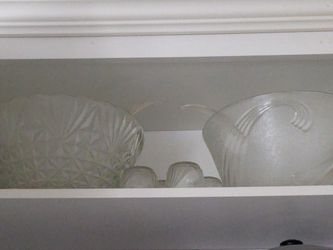 Punch bowl with ladle.