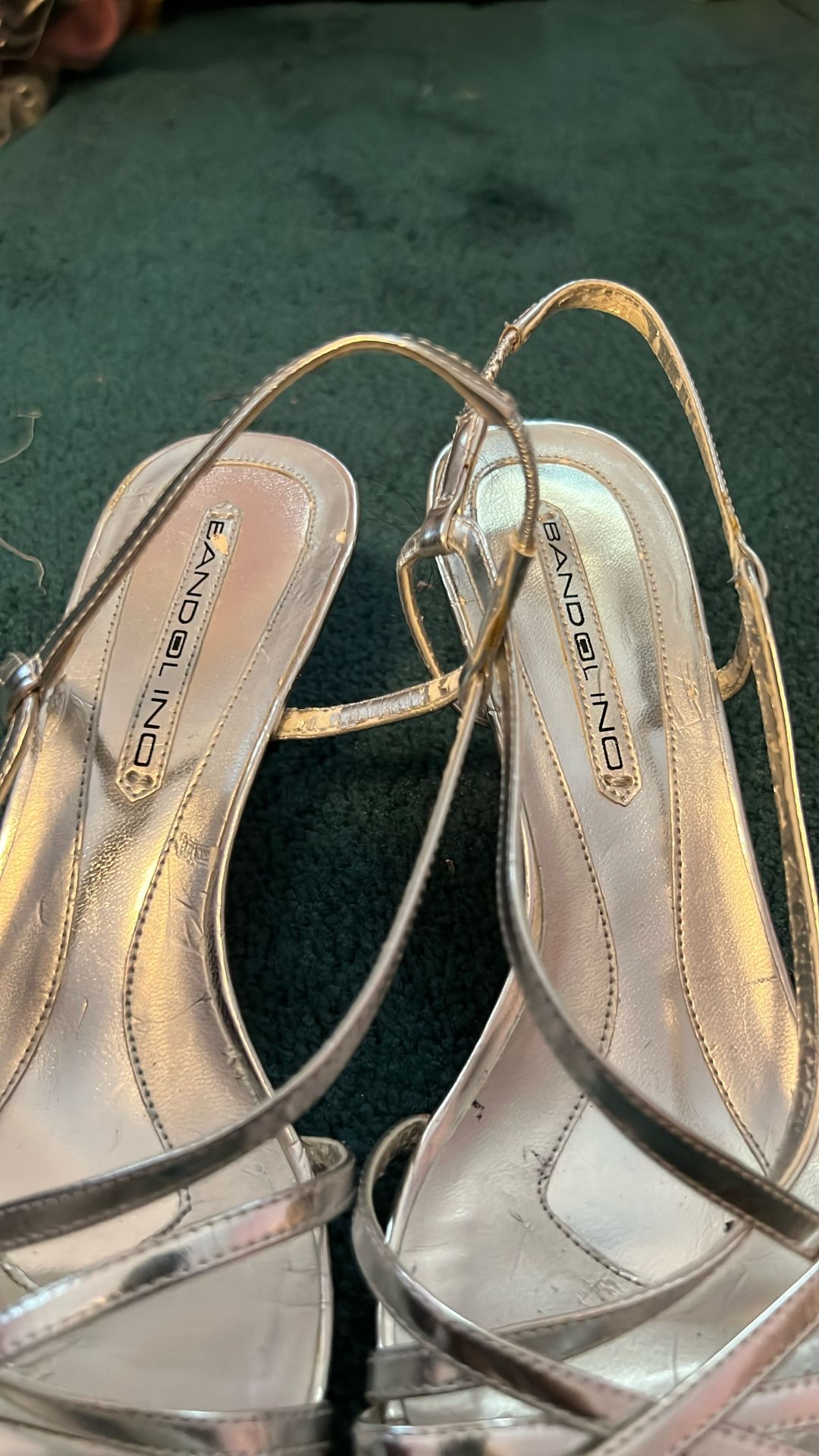 Silver Sandals Size 7,5