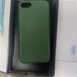 iPhone 7 Forest Green Case + 2 Screen Covers ALL NEW, Open Box