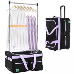 Dance Bag With Garment Rack 23/27‘' Dance Rolling Competition Bag Travel Bag New