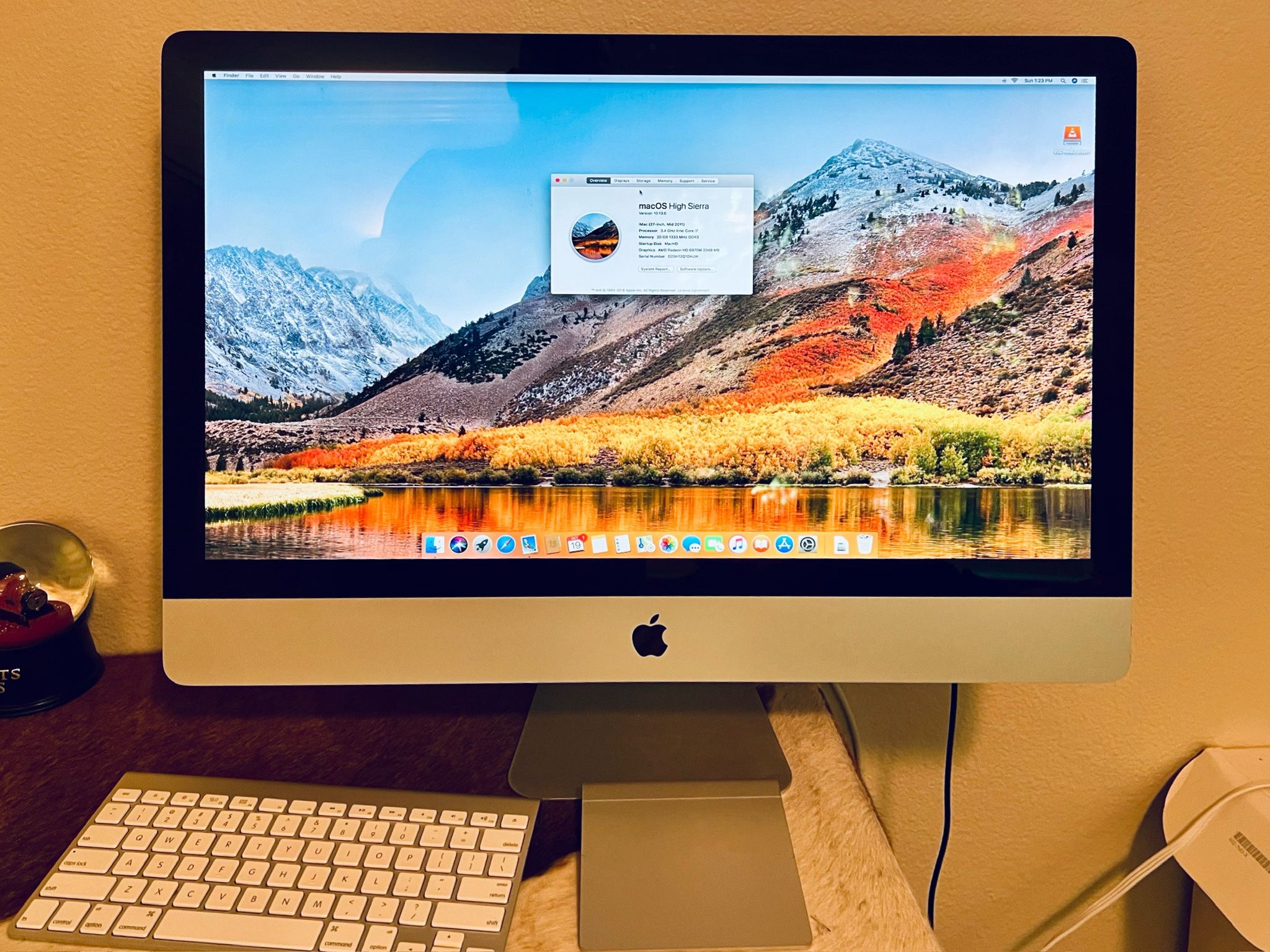 2011, 27” iMac w/ 20GB RAM, 2TB Hard drive (SSD), 3.4Ghz Quad-Core Intel i7, AMD Radeon HD 6970M w/2GB GDDR5 RAM. Keyboard And Trackpad Included