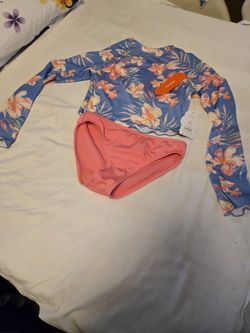 Girls Long-sleeved Bathing 