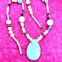 New Natural Stone Southwestern Necklace