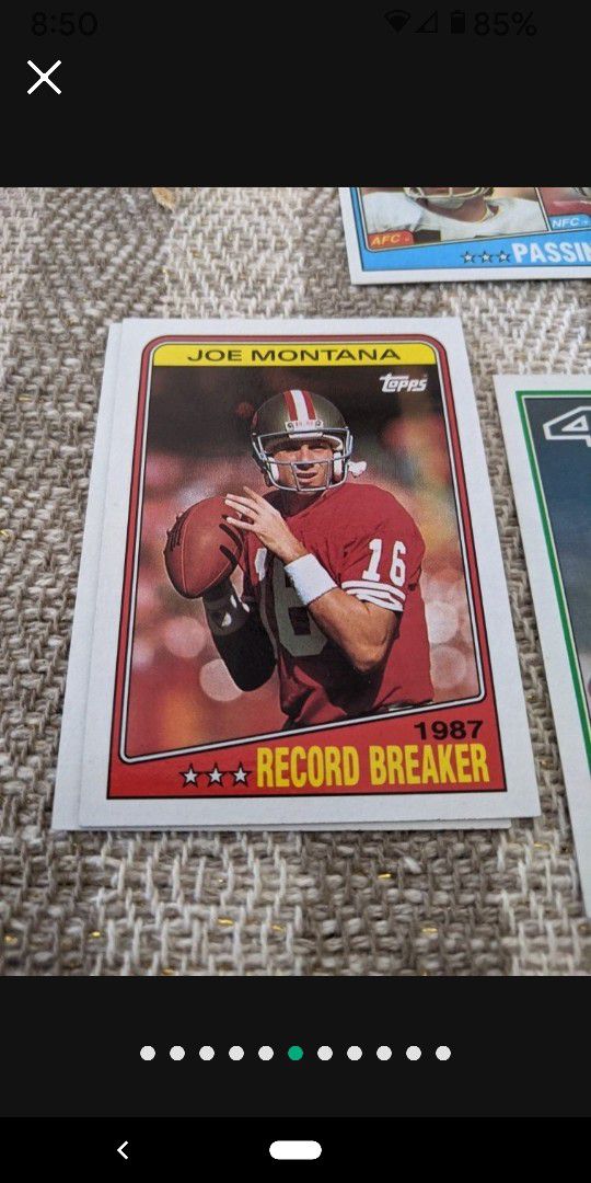 Joe Montana rare cards must see