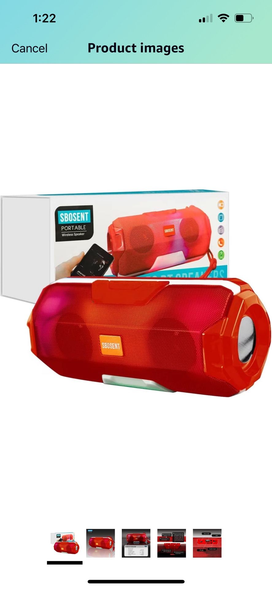 Portable Bluetooth Speakers with Light