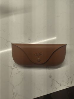 Ray-Ban Brown Leather Sunglasses Case