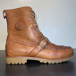 Mens Polo Ralph Lauren Brown Calf- Leather Ranger Boots Size 11D