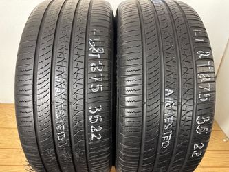 2 tires 275 35 22 Pirelli scorpion zero as high tread no repairs