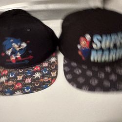 Mario And Sonic Kids Hats 