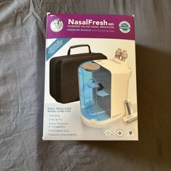 NasalFresh MD Dual Powered Nasal Sinus Irrigation System Rinse Premium Bundle