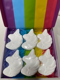 Unicorn Bath Bombs Gift Set of 6