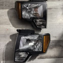 LA Zona Auto Parts 2009 to 2014 Ford F150 OEM STYLE Headlights Luces Micas Calaveras Faros Focos Luz Negras Black  