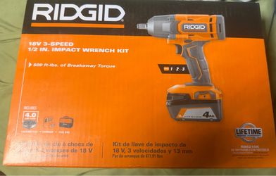 Ridgid 18v 3-speed