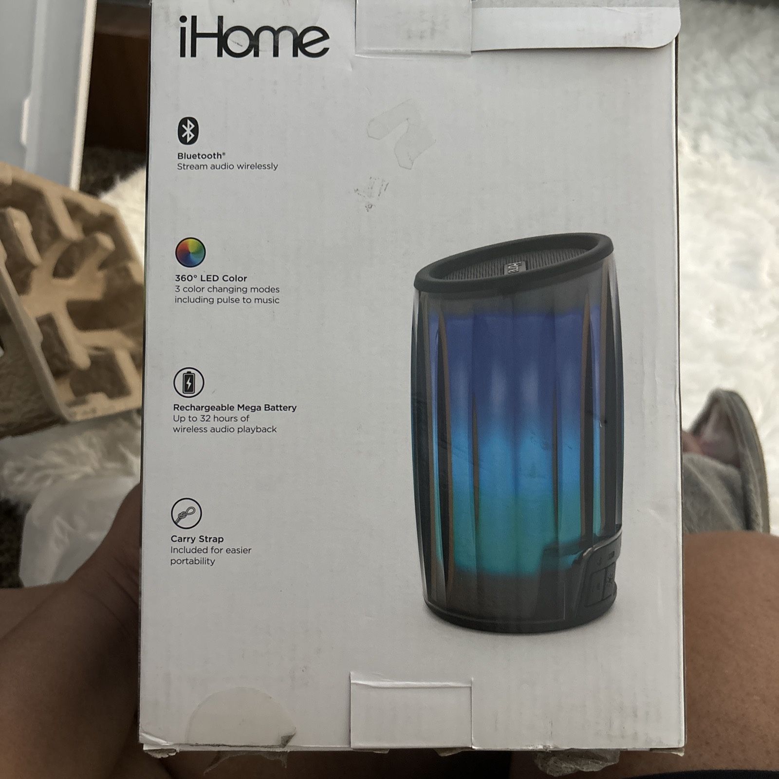 iHome Playglow Color Changing Bluetooth Speaker (iBT785B)