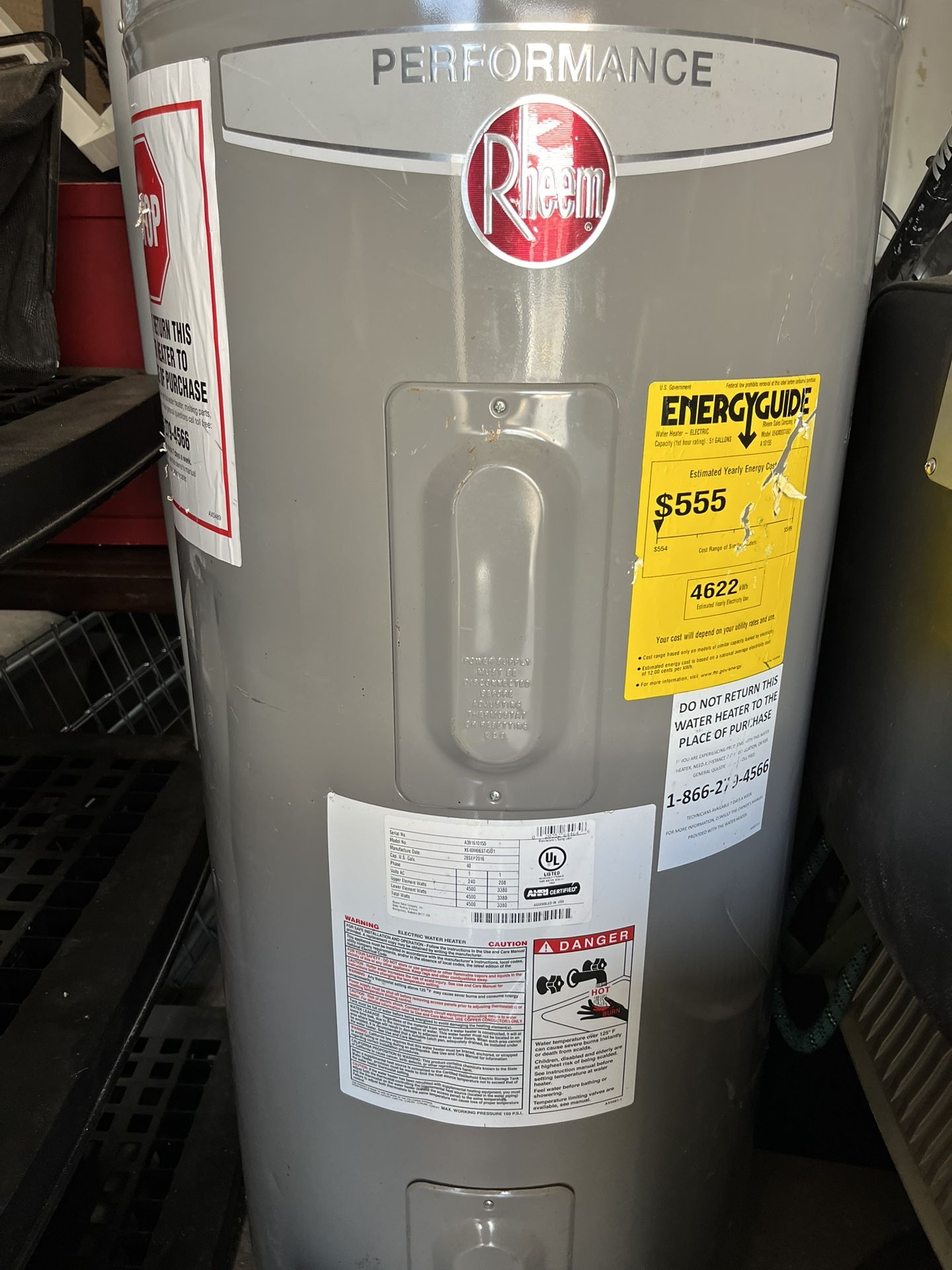 Rheem Electric Water Heater