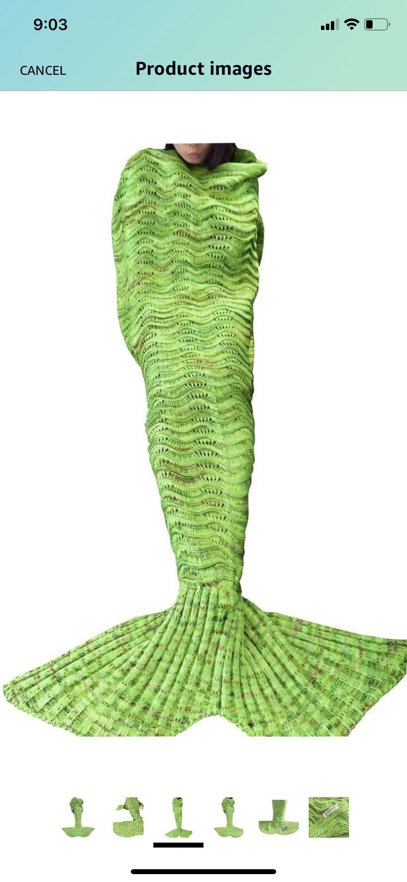 Adult Mermaid Tail Blanket 