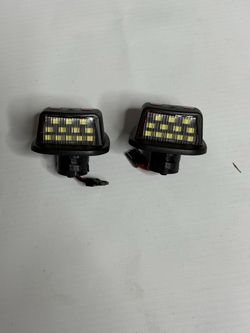 88-00 CHEVY GMC C/K 1500-3500 RED U-TUBE LED LICENSE PLATE LIGHTS LPL-C1088LED-V2-VS