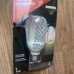 Sparkling light bulb
